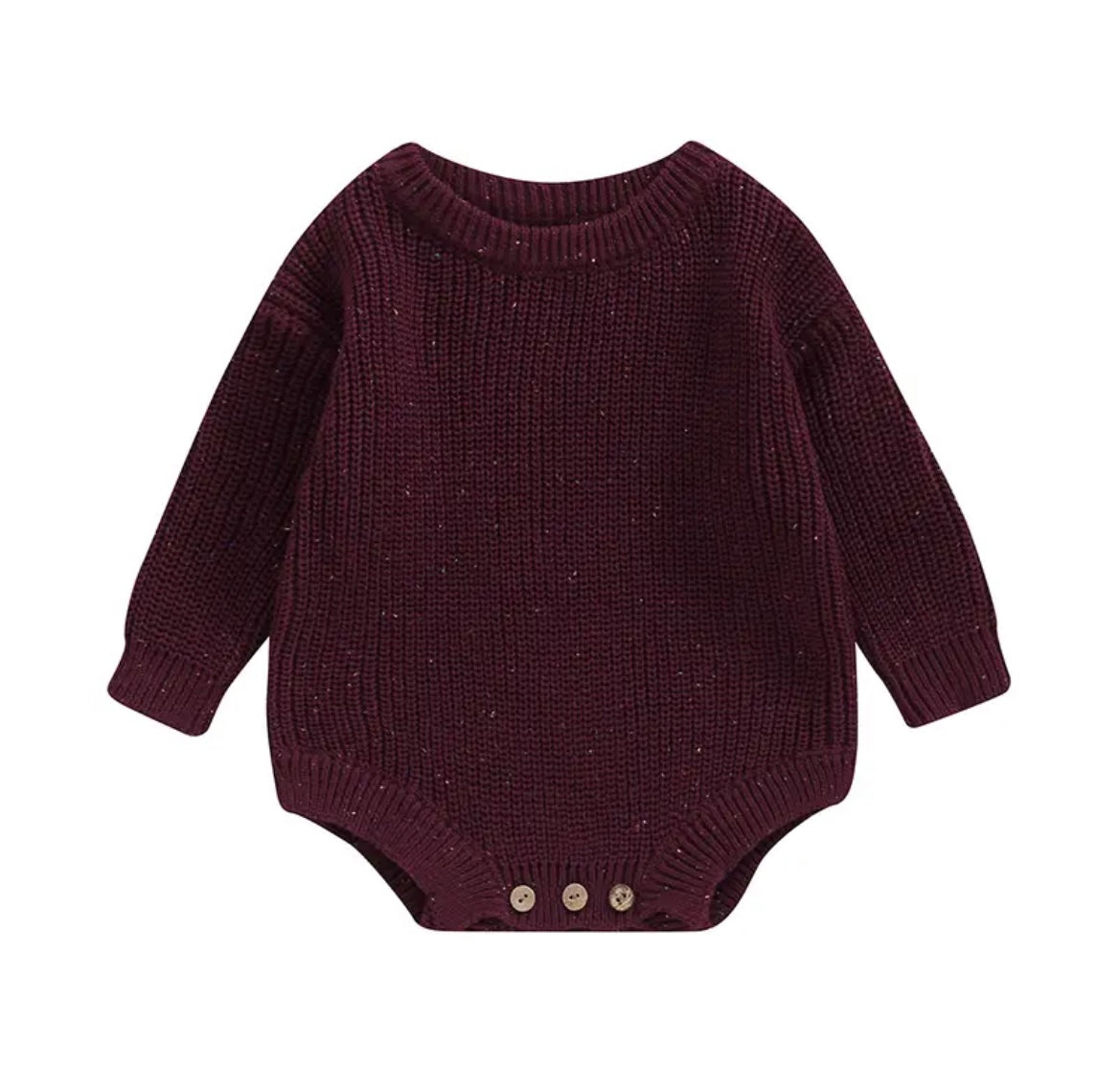 Hand Embroidered Chunky Sweater Romper