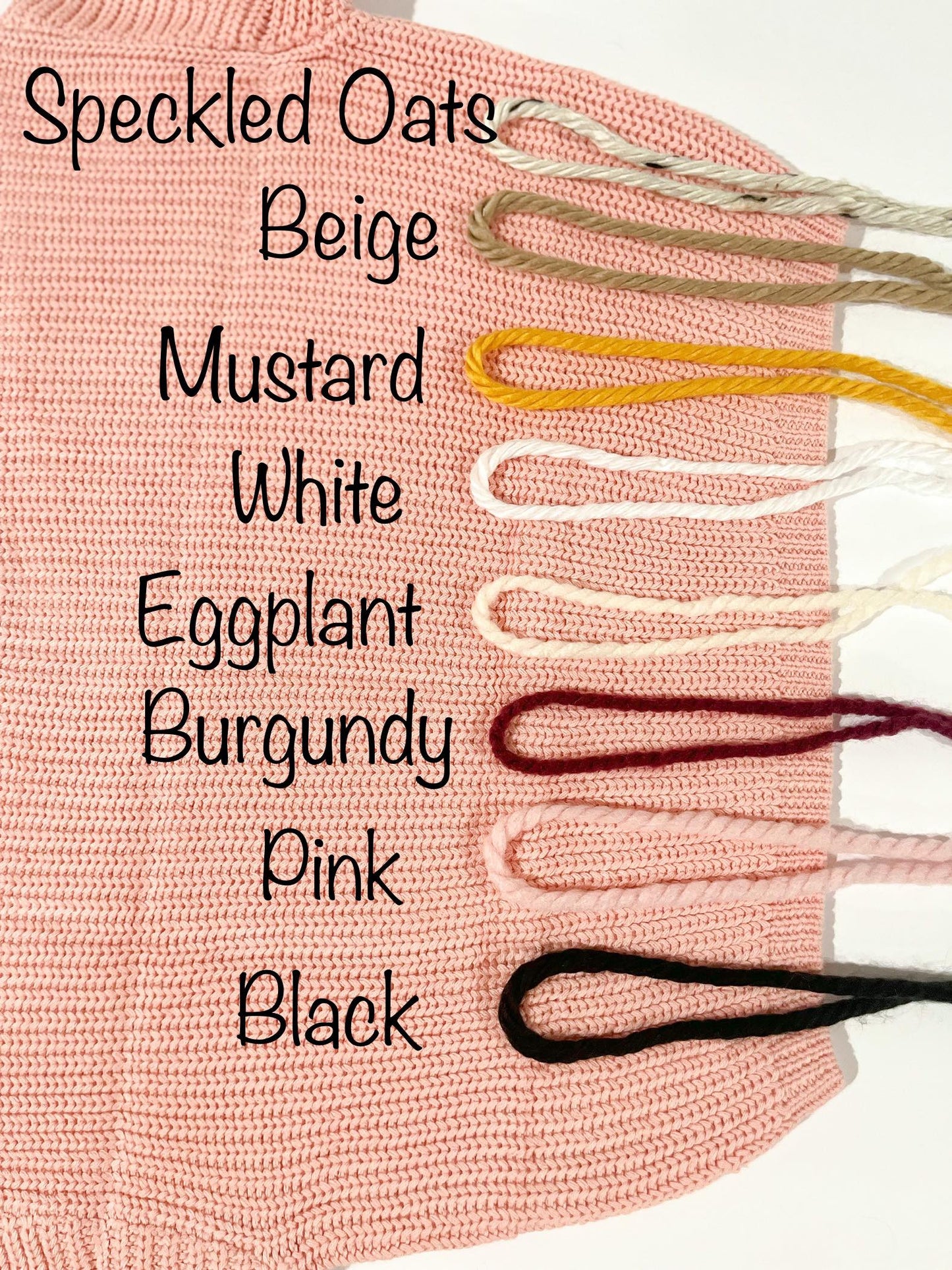 Hand Embroidered Chunky Knit Spring Sweaters