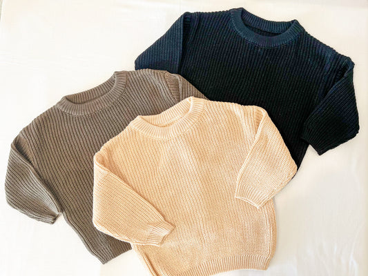 Hand Embroidered Chunky Knit Fall Sweaters