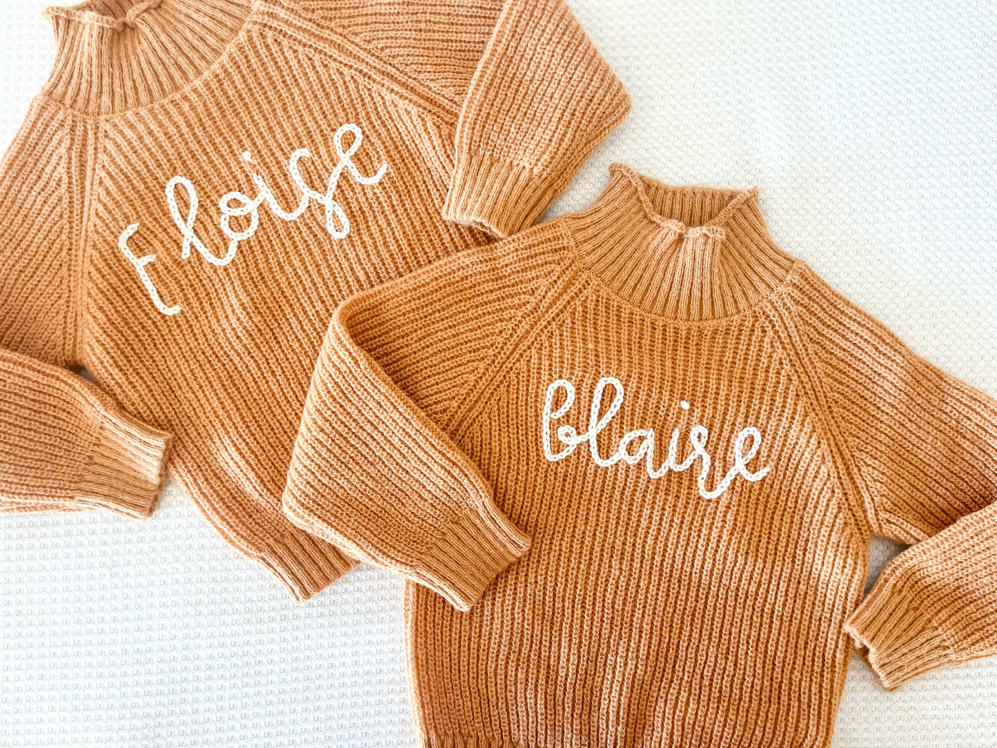 Hand Embroidered Chunky Knit Fall Sweaters